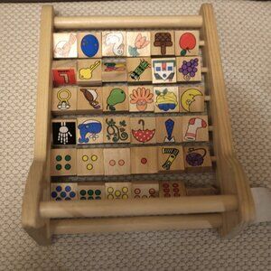 COPY - Melissa and Doug ABC123 Wooden Educational Abacus with Colorful Picture …